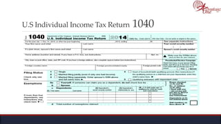 U.S Individual Income Tax Return 1040
 