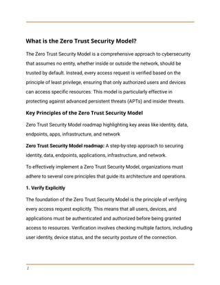Understanding Zero Trust Security Model: Complete Guide | PDF