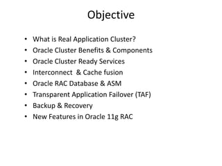 Understand oracle real application cluster | PPTX