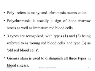 Understand RBCs morphology and inclusion bodies.ppt