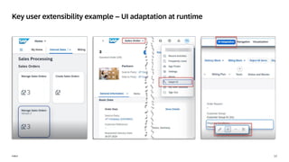 17
PUBLIC
PUBLIC
Key user extensibility example – UI adaptation at runtime
 