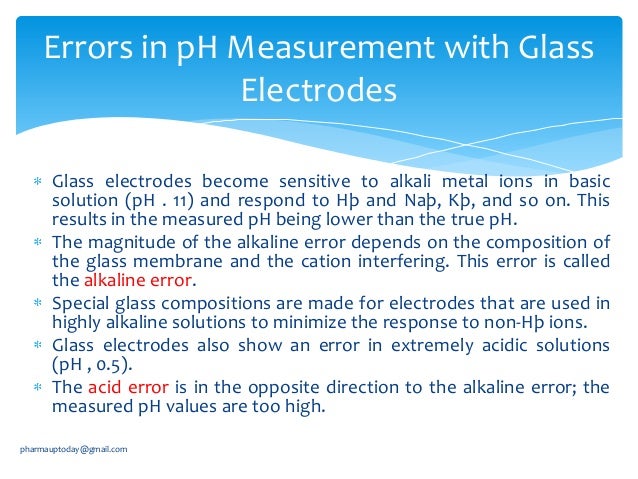 What Is Ph Error? | Glass electrode – WVOP