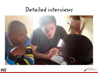 Detailed interviews
17
 