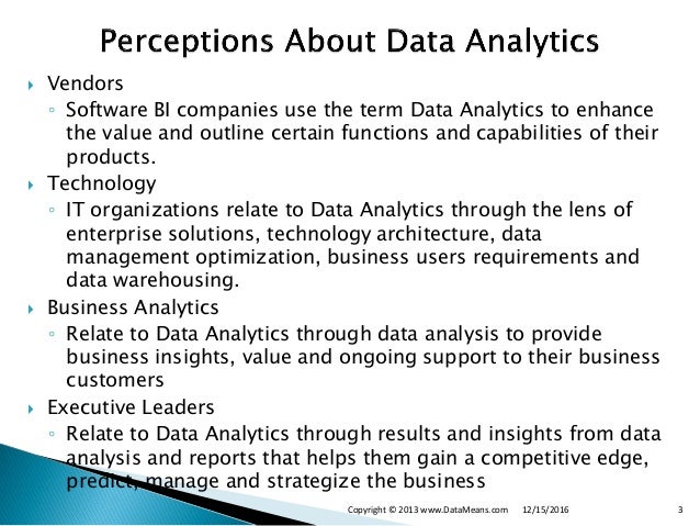 Understanding Business Data Analytics