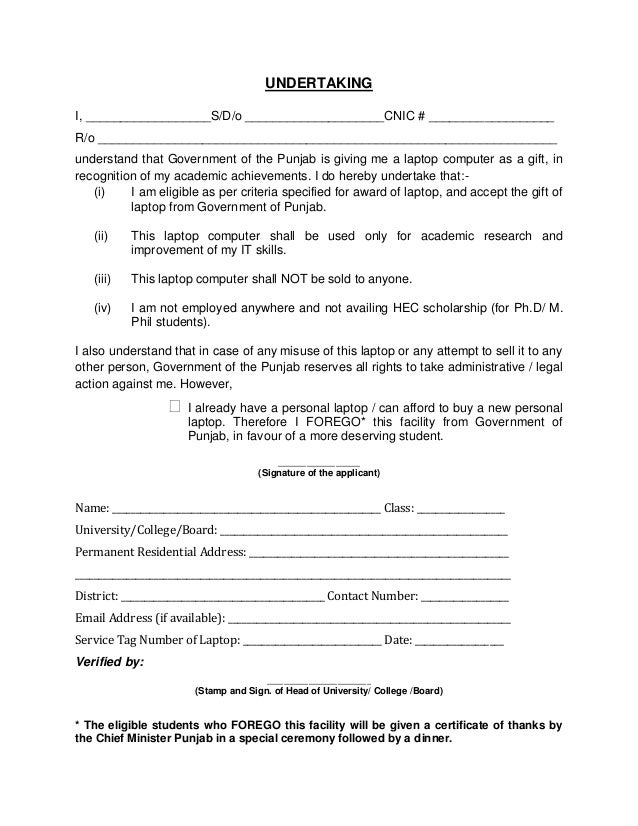 Indemnity and undertaking agreement Indemnity and undertaking agreement