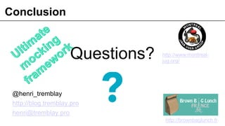 Conclusion
Questions?
61© OCTO 2011
http://www.montreal-
jug.org/
http://brownbaglunch.fr
@henri_tremblay
http://blog.tremblay.pro
henri@tremblay.pro
 