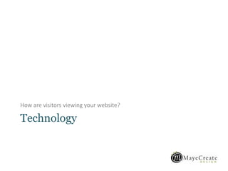 Technology
How are visitors viewing your website?
 