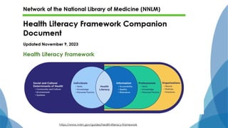 https://www.nnlm.gov/guides/health-literacy-framework
 