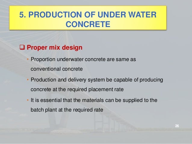 Under Water Concrete