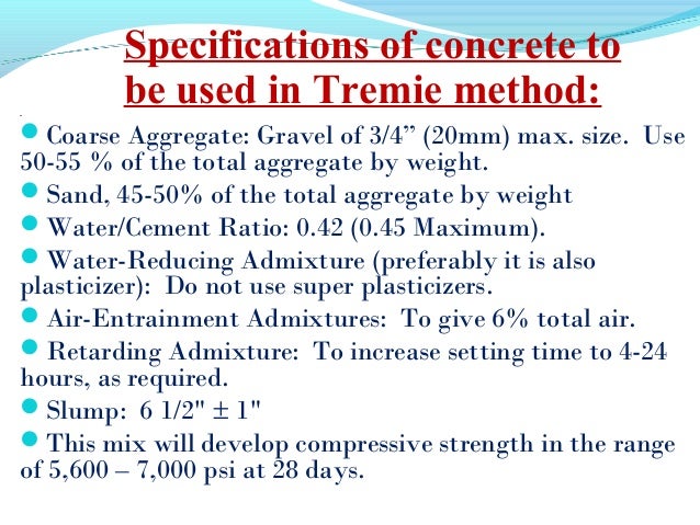Under Water Concreting