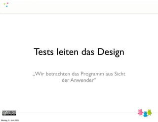 Und es geht doch - TDD für GUIs