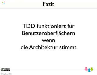 Und es geht doch - TDD für GUIs