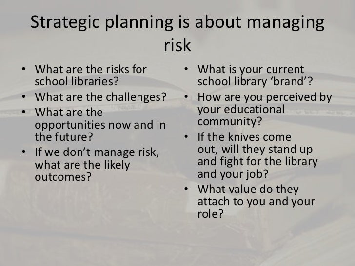 Strategic planning for school libraries wicked problems