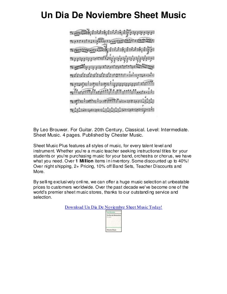 un dia de noviembre sheet music 1 728 jpg cb 1308591944 un dia de noviembre leo brouwer sheet music