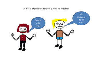 un día lo expulsaron pero sus padres no lo sabían

                                                       Me
                                                    escapare
            Donde                                    de mi
             esta                                     casa
            Jorge
 