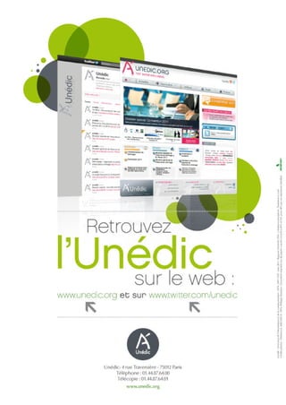 Unédic : rapport d'activité 2010