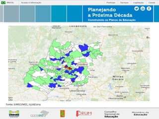 Fonte: SIMECI/MEC, 25/08/2014 
 