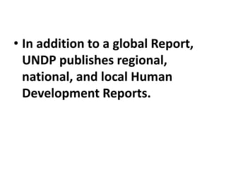 UNITED NATIONS DEVELOPMENT PROGRAMME | PPTX