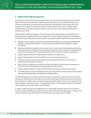 Undp Framework Undp biodiversity-and-ecosystems-global-framework-2012-2020 | PDF