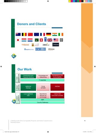 46e-Skilling South Africa for Equitable Prosperity and Global Competitiveness:
Workshop Report
booklet final pages numbered.indd 49 11/2/2011 5:16:31 PM
 