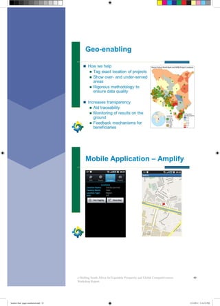 49e-Skilling South Africa for Equitable Prosperity and Global Competitiveness:
Workshop Report
booklet final pages numbered.indd 52 11/2/2011 5:16:33 PM
 
