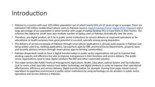Presentation on digital transformation in Pakistan | PPTX
