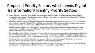 Presentation on digital transformation in Pakistan | PPTX