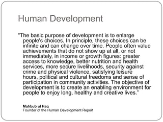 UNDP's Human Development Report | PPTX