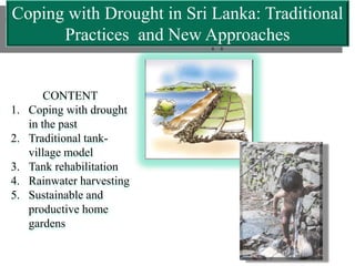 Coping with Drought in Sri Lanka: Traditional Practices and New ...