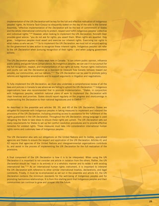 Understanding and Implementing the UN DECLARATION ON THE RIGHTS OF ...