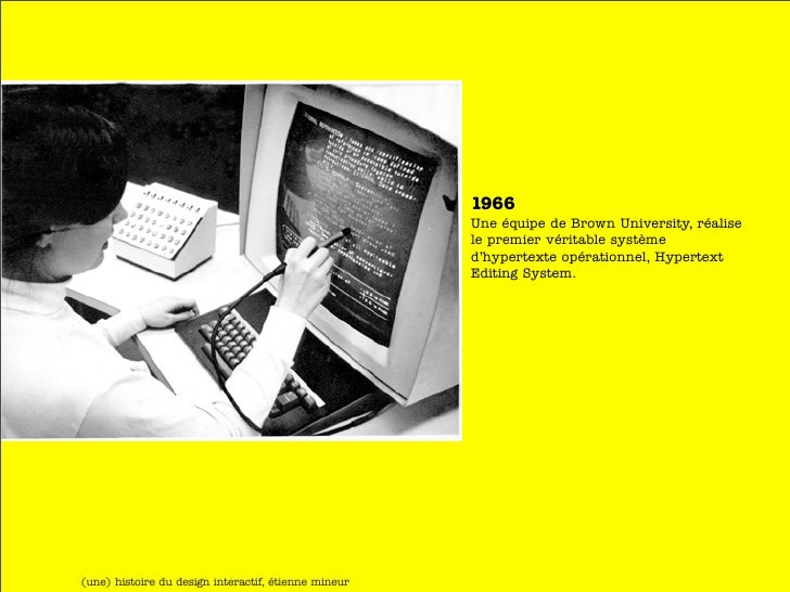 Invention Et Programmation Du Concept D'hypertexte Par Ted Nelson