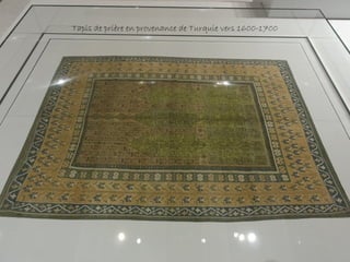 Tapis de prière en provenance de Turquie vers 1600-1700
 