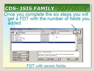 CDS- ISIS FAMILYCDS- ISIS FAMILY SOFTWARESOFTWARECDS- ISIS FAMILYCDS- ISIS FAMILY SOFTWARESOFTWARE
 