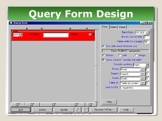 Query Form DesignQuery Form Design
 