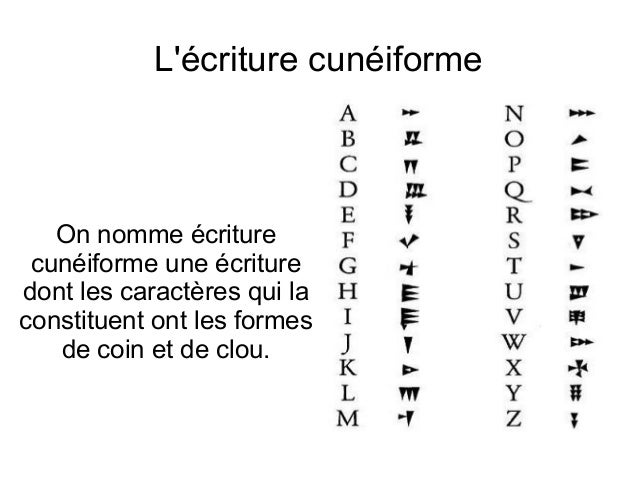 écriture cunéiforme (2)