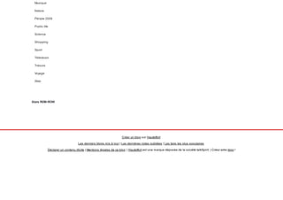 Musique
Nature
Périple 2009
Public life
Science
Shopping
Sport
Télévision
Trésors
Voyage
Web
Stats RDM-ROW
Créer un blog sur Hautetfort
Les derniers blogs mis à jour | Les dernières notes publiées | Les tags les plus populaires
Déclarer un contenu illicite | Mentions légales de ce blog | Hautetfort est une marque déposée de la société talkSpirit | Créez votre blog !
 