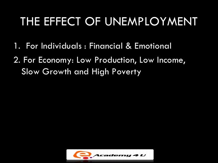Unemployment cause and effect essay