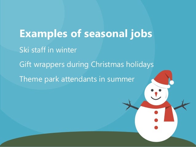 winter seasonal jobs
