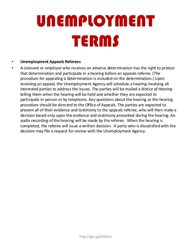 Sample Letter Protest Unemployment Benefits from image.slidesharecdn.com