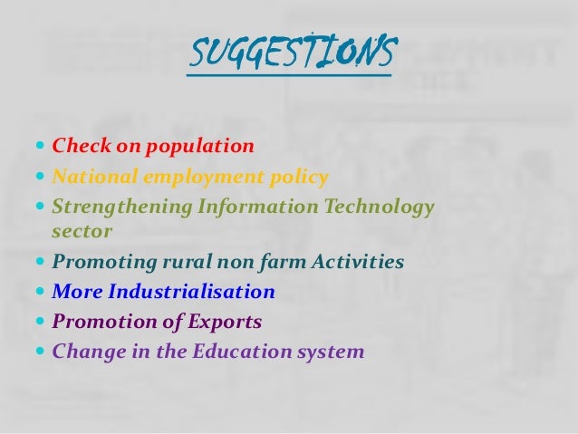 measures to solve unemployment We now discuss the following measures that can help us in eradicating the unemployment problem from rural india: in rural society. measures to solve unemployment We now discuss the following measures that can help us in eradicating the unemployment problem from rural india: in rural society.