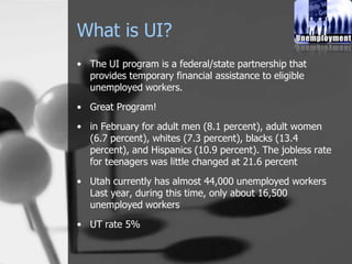 Unemployment Insurance | PPTX