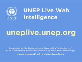 UNEP Live Web Intelligence