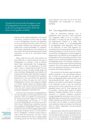 UNEP 2015 Biodegradable Plastics | PDF