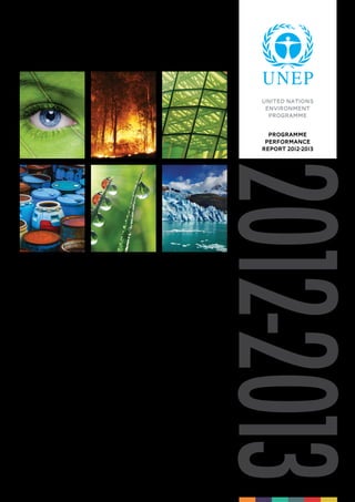 cover 
UNITED NATIONS 
ENVIRONMENT 
PROGRAMME 
PROGRAMME 
PERFORMANCE 
REPORT 2012-2013 
2012-2013 
 