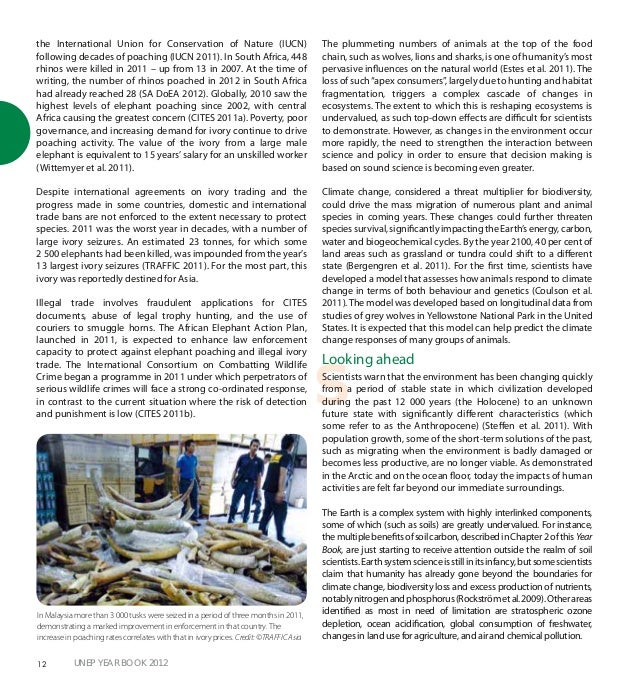 Unep Year Book 2012 Emerging Issues In Our Global Enviroment