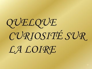QUELQUE CURIOSITÉ SUR LA LOIRE17