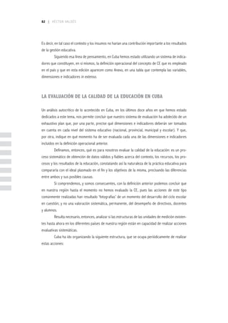 Reflexiones en torno a evaluación de la calidad educativa | PDF