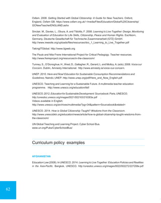 Global Citizenship Education TOPICS AND LEARNING OBJECTIVES | PDF