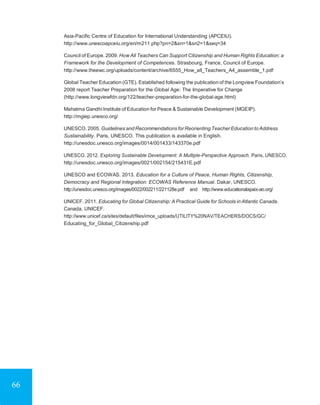 Global Citizenship Education TOPICS AND LEARNING OBJECTIVES | PDF
