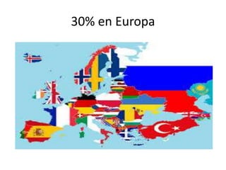 30% en Europa 
 